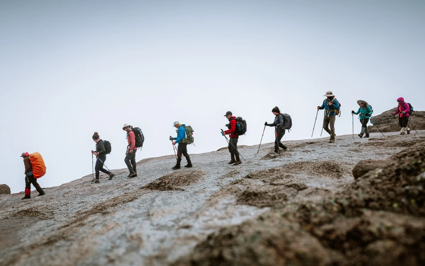 People hiking