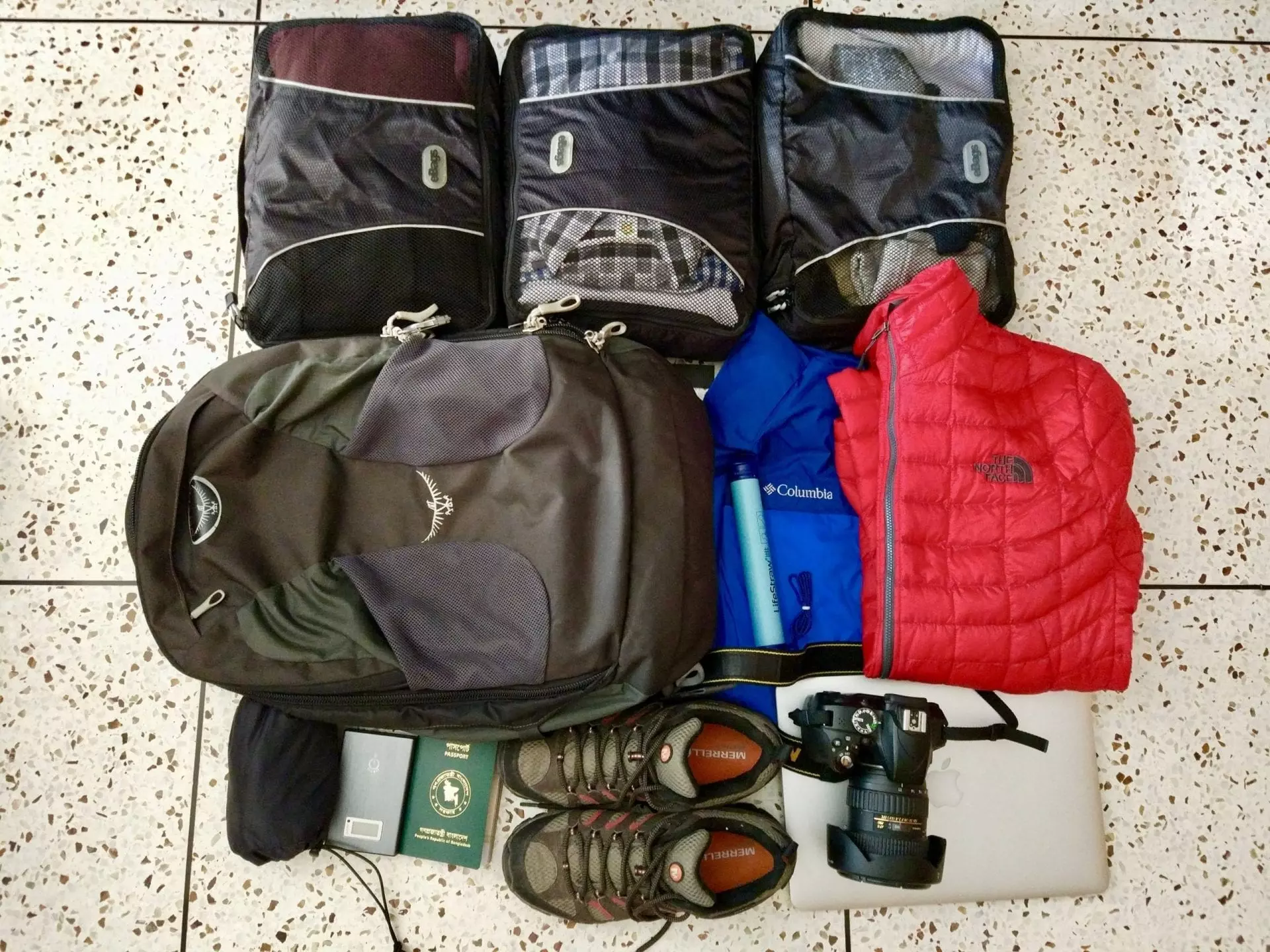 Trekking bags and other equipment